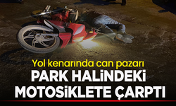 Manisa'da feci  kaza: Motosiklet park halindeki motosiklete çarptı: 1 ağır yaralı