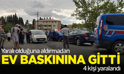 Yaralı olduğuna aldırmadan ev baskınına gitti, 4 kişiyi yaraladı