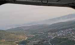 Saruhanlı’daki orman yangınında alevlerin ilerlemesi büyük ölçüde durduruldu
