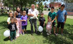 Yaralı leylek kursun maskotu oldu