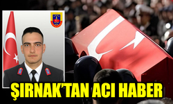 Şırnak’tan acı haber: Jandarma Uzman Çavuş Mehmet Ali Yıldırım şehit oldu