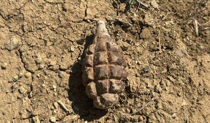 104 yıllık patlamamış el bombası bulundu