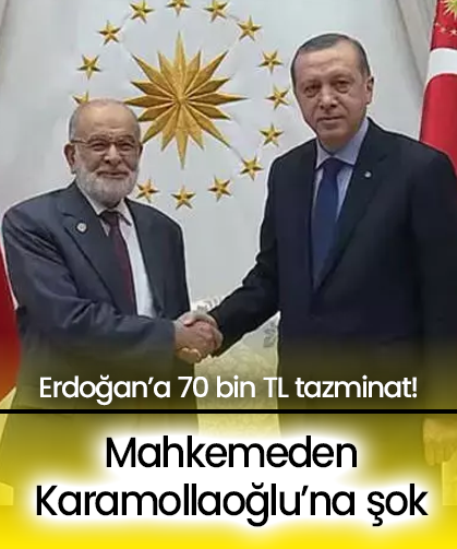 Mahkemeden Karamollaoğlu’na şok: Erdoğan’a 70 bin TL tazminat!