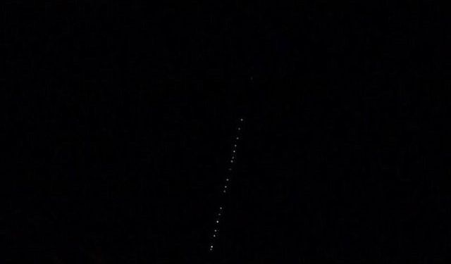 Starlink uyduları Tunceli semalarında  görüntülendi