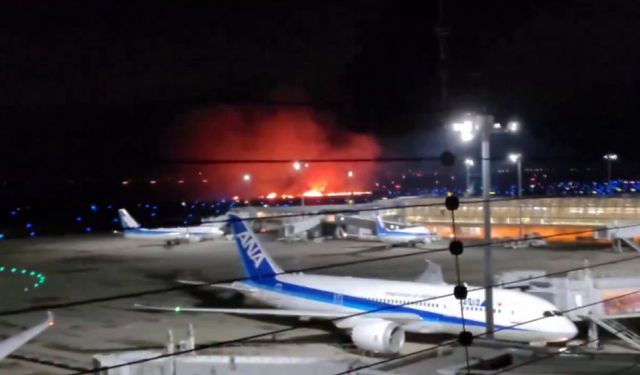 Japonya’da yolcu uçağı alev aldı: 379 kişi tahliye edildi