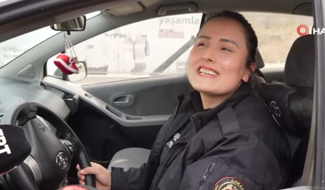 Kadın polise meslektaşlarından "radar" şakası