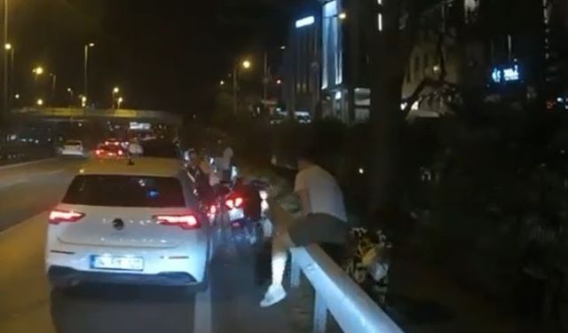E-5 Karayolu'nda trafik kavgası: Sürücü motosikletliyi darp edip ezmeye çalıştı