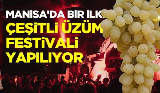 Manisa'da bir ilk!  'Yeşilyurt Çeşitli Üzüm Festivali' yapılıyor