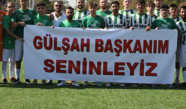 Karaağaçlı Teknik Spor’dan Başkan Durbay’a pankartlı destek