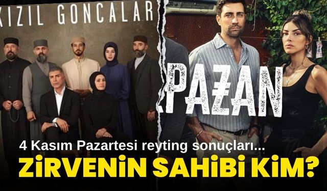 4 Kasım Pazartesi 2024 reyting sonuçları!