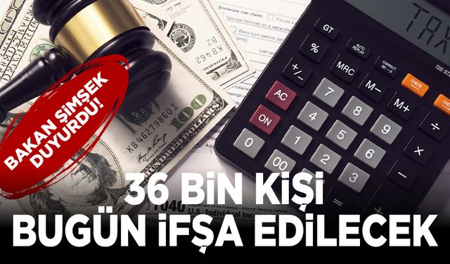 Bakan Şimşek açıkladı: Vergi vermeyen 36 bin kişi ifşa edilecek!