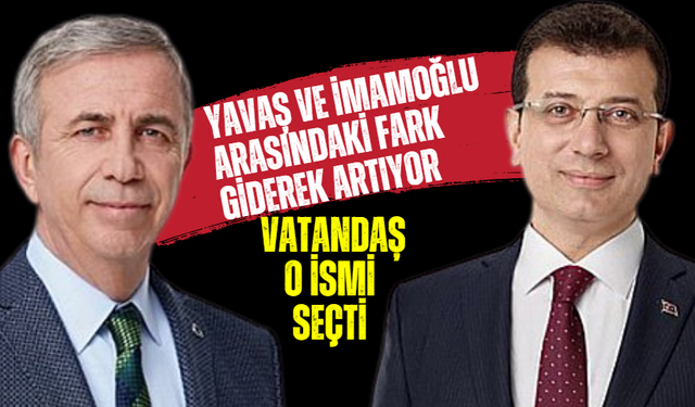 Yavaş ve İmamoğlu arasındaki fark giderek artıyor: CHP desteğini kaybediyor