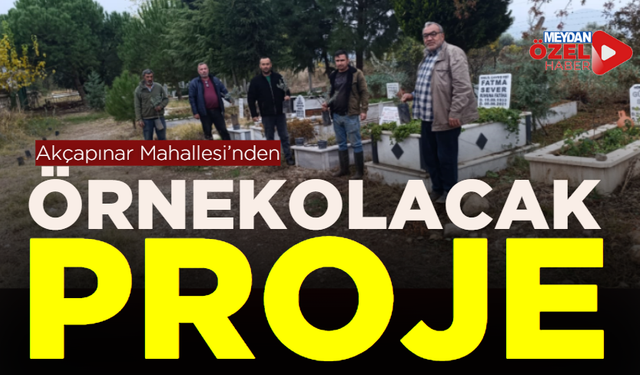 Akçapınar Mahallesi’nden örnek olacak proje!