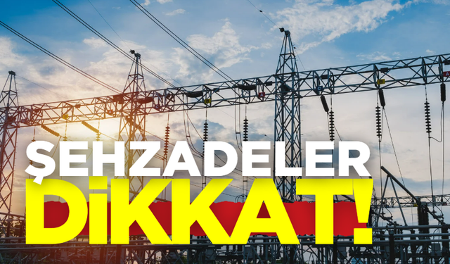 Şehzadeler Dikkat! 25 Kasım elektrik kesintisi