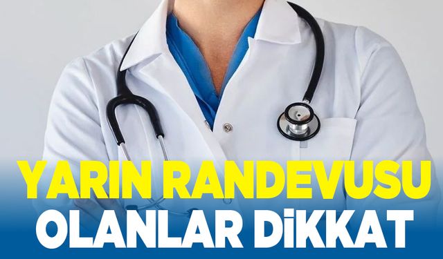 Manisa'da yarın (14 Kasım 2024) görev yapacak doktorlar