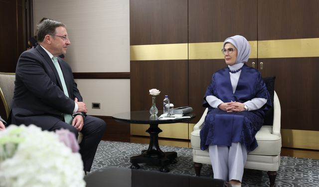 Emine Erdoğan, BM Kalkınma Programı İcra Direktörü Steiner ile görüştü