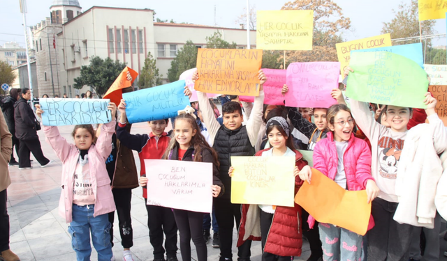 Çocuklar eşit haklar için yürüdü!