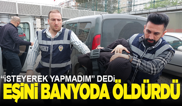 Banyoda tabancayla eşinin canını kıydı!