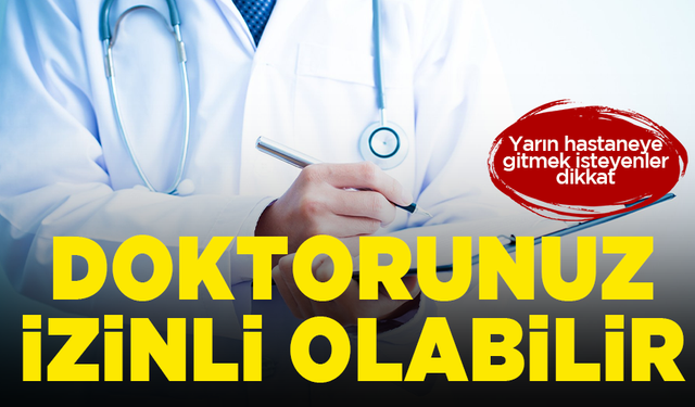 Manisa'da 31 Aralık Salı günü görevli doktor listesi açıklandı!