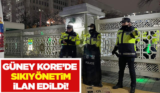 Güney Kore'de "sıkıyönetim" ilan edildi