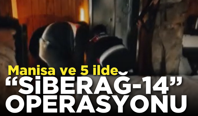 Manisa ve 5 ilde “Siberağ-14” operasyonu