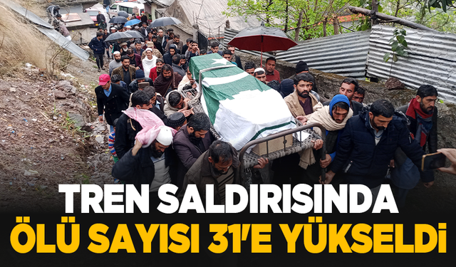 Tren saldırısında ölü sayısı 31'e yükseldi