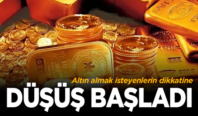 Gram altın düşüşe geçti: 14 Mayıs altın fiyatları...