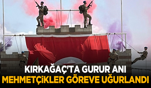 Kırkağaç'ta gurur anı: Mehmetçikler göreve uğurlandı