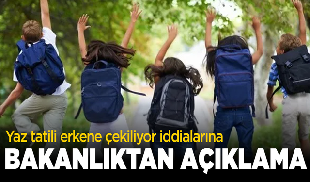 'MEB yaz tatilini erkene çekiyor' iddiası gündem olmuştu! Bakanlık açıkladı