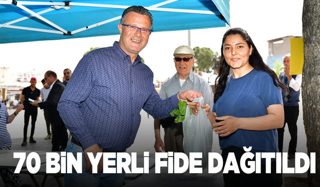 Manisa'daki o Belediyeden çiftçiye can suyu: 70 bin yerli fide ücretsiz dağıtıldı