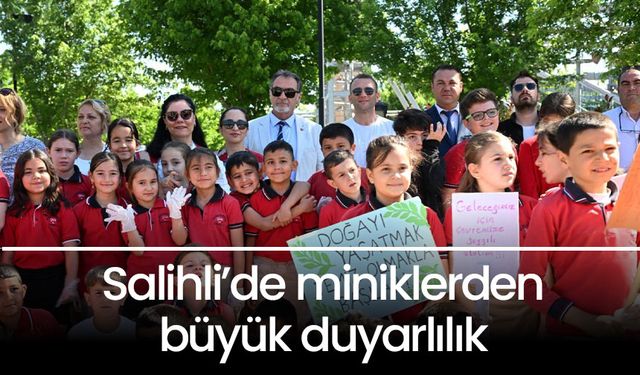 Salihli’de miniklerden büyük duyarlılık