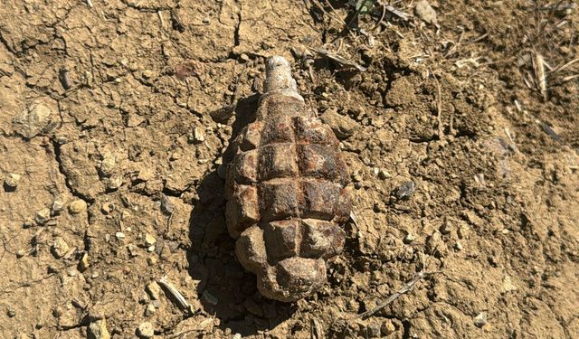 104 yıllık patlamamış el bombası bulundu