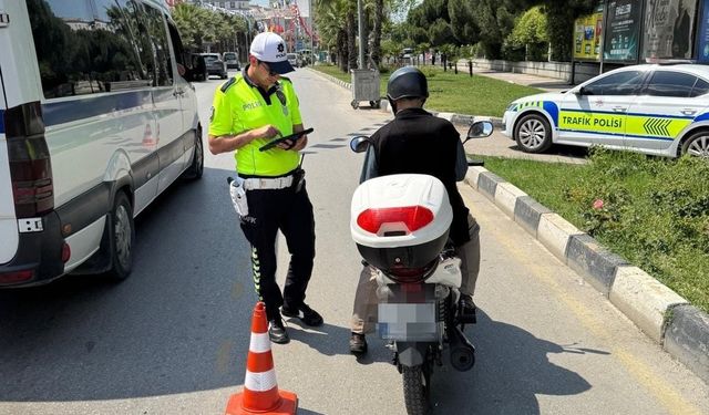 Manisa'da 91 motosiklet trafikten men edildi