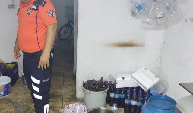 Halk sağlığını tehdit eden ruhsatsız şalgam imalathanesi mühürlendi