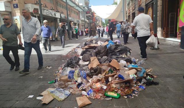 İzmir'in göbeğinde çöpten utanç manzarası