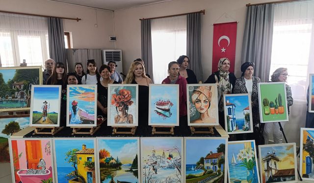 Soma'da hayat boyu öğrenmenin sanatsal yüzü sergilendi
