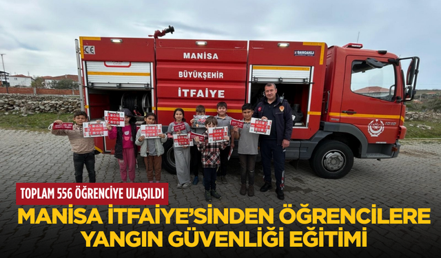 Manisa İtfaiye’sinden öğrencilere yangın güvenliği eğitimi