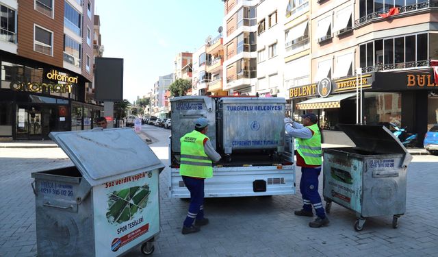 Turgutlu Belediyesi Temizlik İşleri Müdürlüğünden bahar temizliği