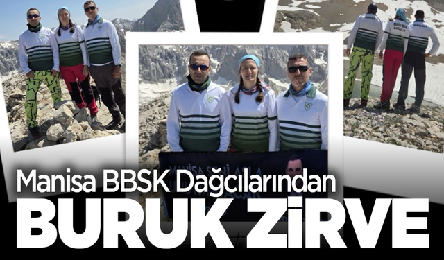 Manisa BBSK Dağcılarından buruk zirve