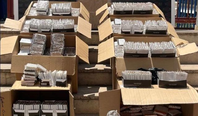Manisa’da 59 bin doldurulmuş makaron ele geçirildi