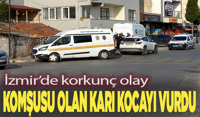 Komşusu olan karı kocayı vurdu
