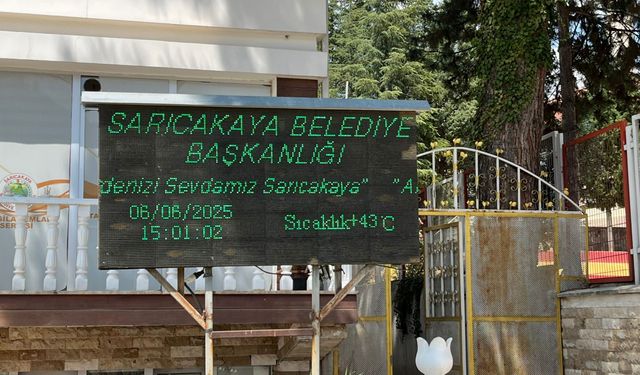 Türkiye’nin en sıcak yeri seçilen ilçede termometreler 43 dereceyi gösterdi