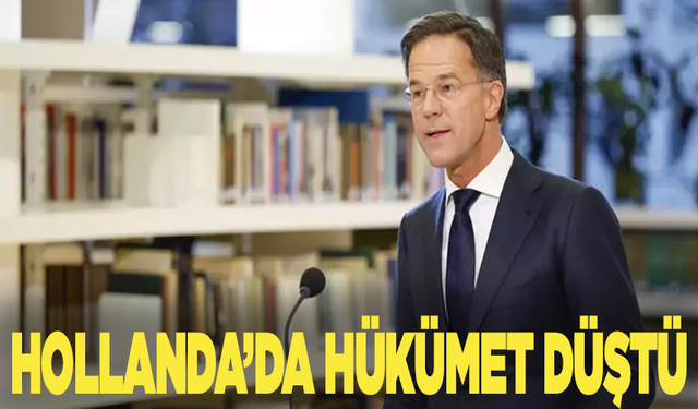 Hollanda'da hükümet düştü