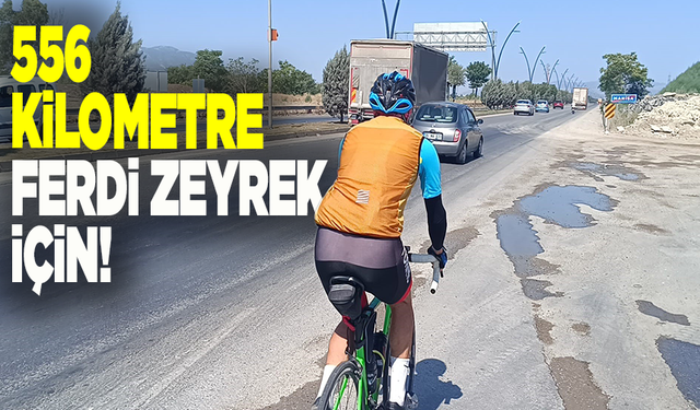Manisalı Bisikletçi Ferdi Zeyrek için pedal çevirdi
