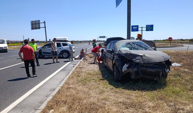 Trafik kazası: 2'si çocuk, 9 yaralı