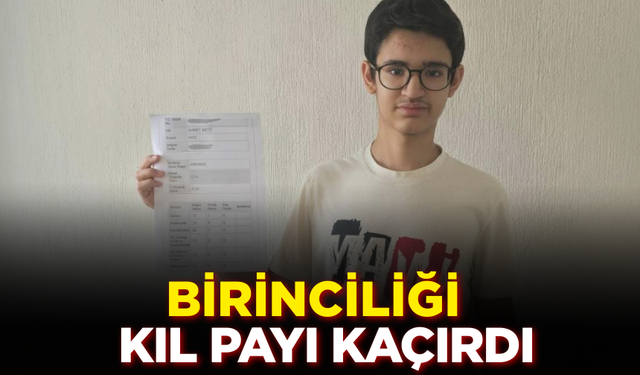 Bir yanlışla Türkiye birinciliğini kaçırdı
