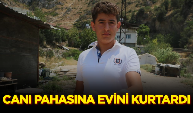 Alevler evine sıçramasın diye elini kırdı