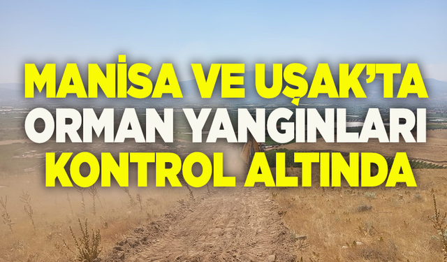 Manisa ve Uşak’ta orman yangınları kontrol altında: 3 gözaltı