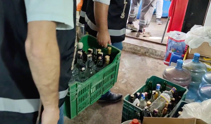 Manisa'da kaçak alkol baskını