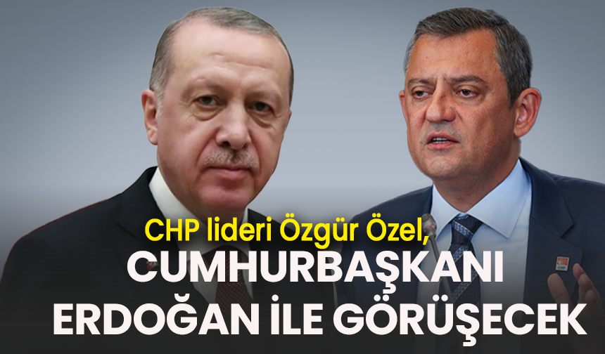 CHP lideri Özel, Cumhurbaşkanı Erdoğan'la görüşecek